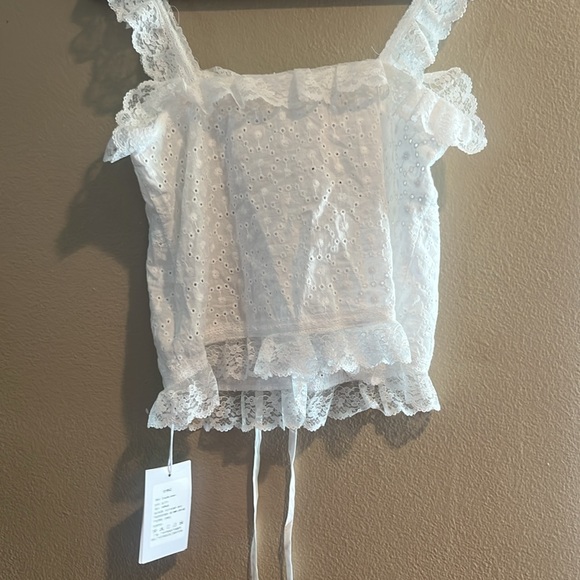 NWT Lacey White eyelet top size Small - Picture 5 of 12